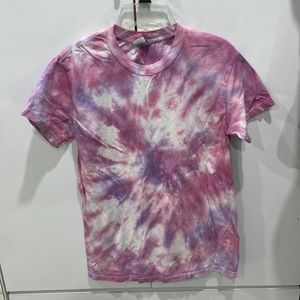 Custom made tie dye t shirt short sleeve